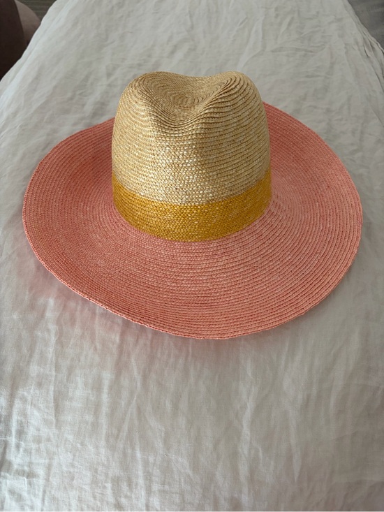 wyeth Accessories - Wyeth Bondi Wheat Straw Rancher in Pink and Gold